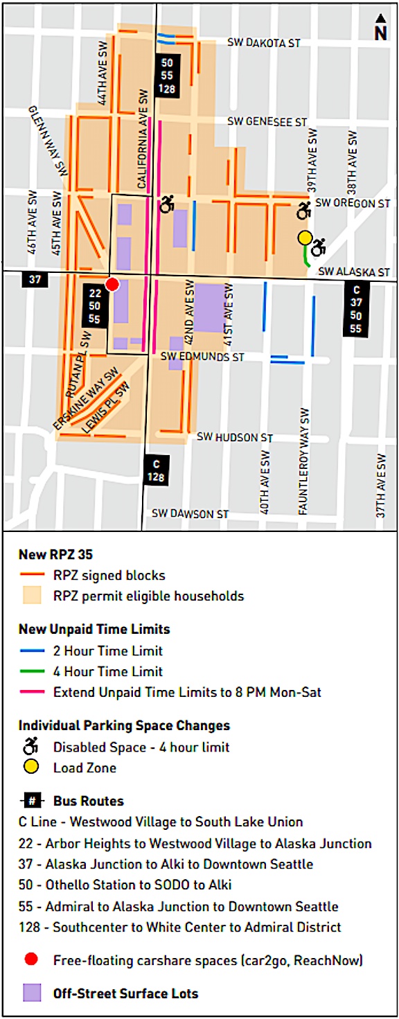 West Seattle Junction area restricted parking zone goes into effect in